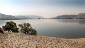 White sands beach over looking Osoyoos Lake